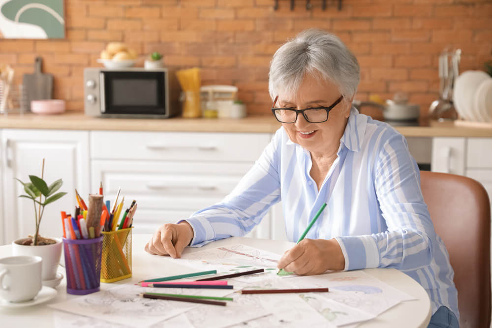 Large Print Coloring Books for Seniors | Graying With Grace