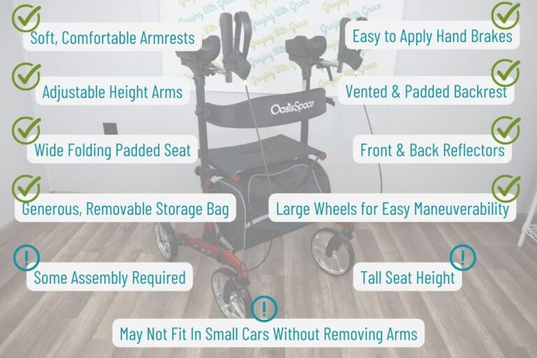 OasisSpace Advanced Upright Walker Review (by Our Mobility Expert!) Graying With Grace