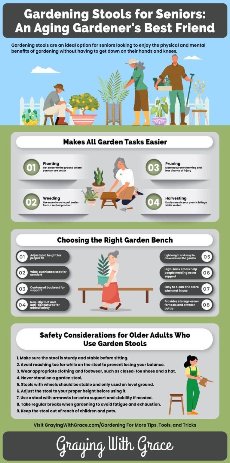 Gardening Stools for Seniors An Aging Gardener's Best Friend