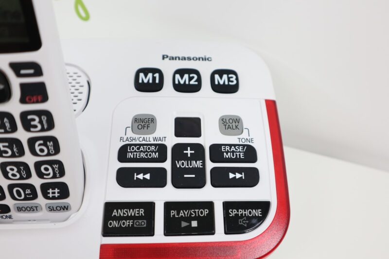 Panasonic Ringing Panasonic KX-TGM420W Cordless Phone Boosts Call and Ringer Volume