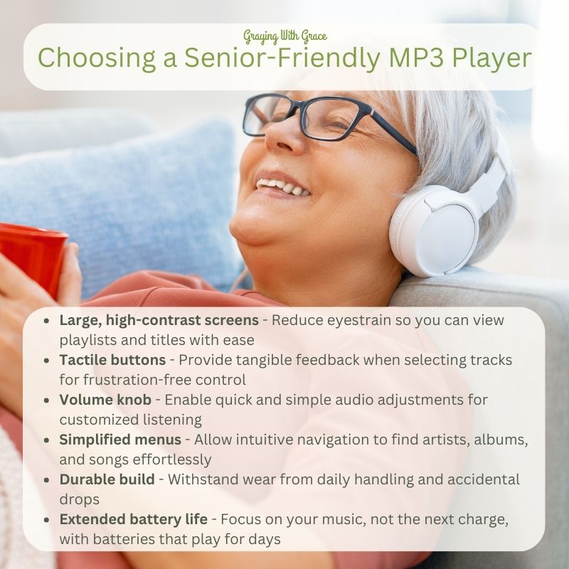 UserFriendly MP3 Players for Seniors More Tunes, Less Hassle