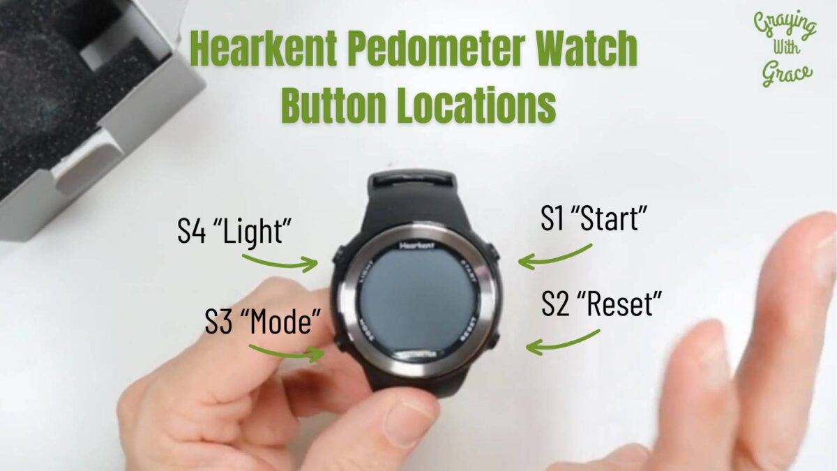 Clear View and Easy Counting Hearkent Pedometer Watch Review