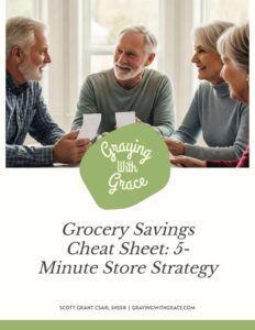 preview image of the cover of Grocery Savings Cheat Sheet: 5-Minute Store Strategy handout