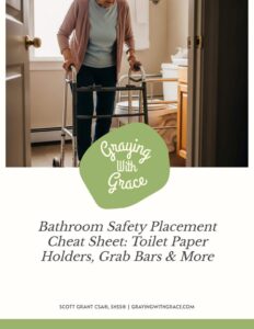 preview image of the cover of Bathroom Safety Placement Cheat Sheet: Toilet Paper Holders, Grab Bars & More handout