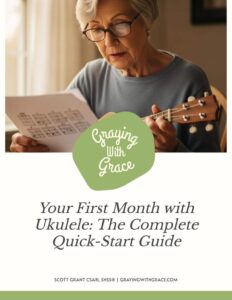 preview image of the cover of Your First Month with Ukulele: The Complete Quick-Start Guide handout