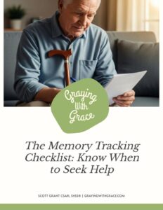 preview image of the cover of The Memory Tracking Checklist: Know When to Seek Help handout