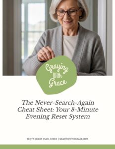preview image of the cover of The Never-Search-Again Cheat Sheet: Your 8-Minute Evening Reset System handout