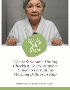 preview image of the cover of The Safe Shower Timing Checklist: Your Complete Guide to Preventing Morning Bathroom Falls handout