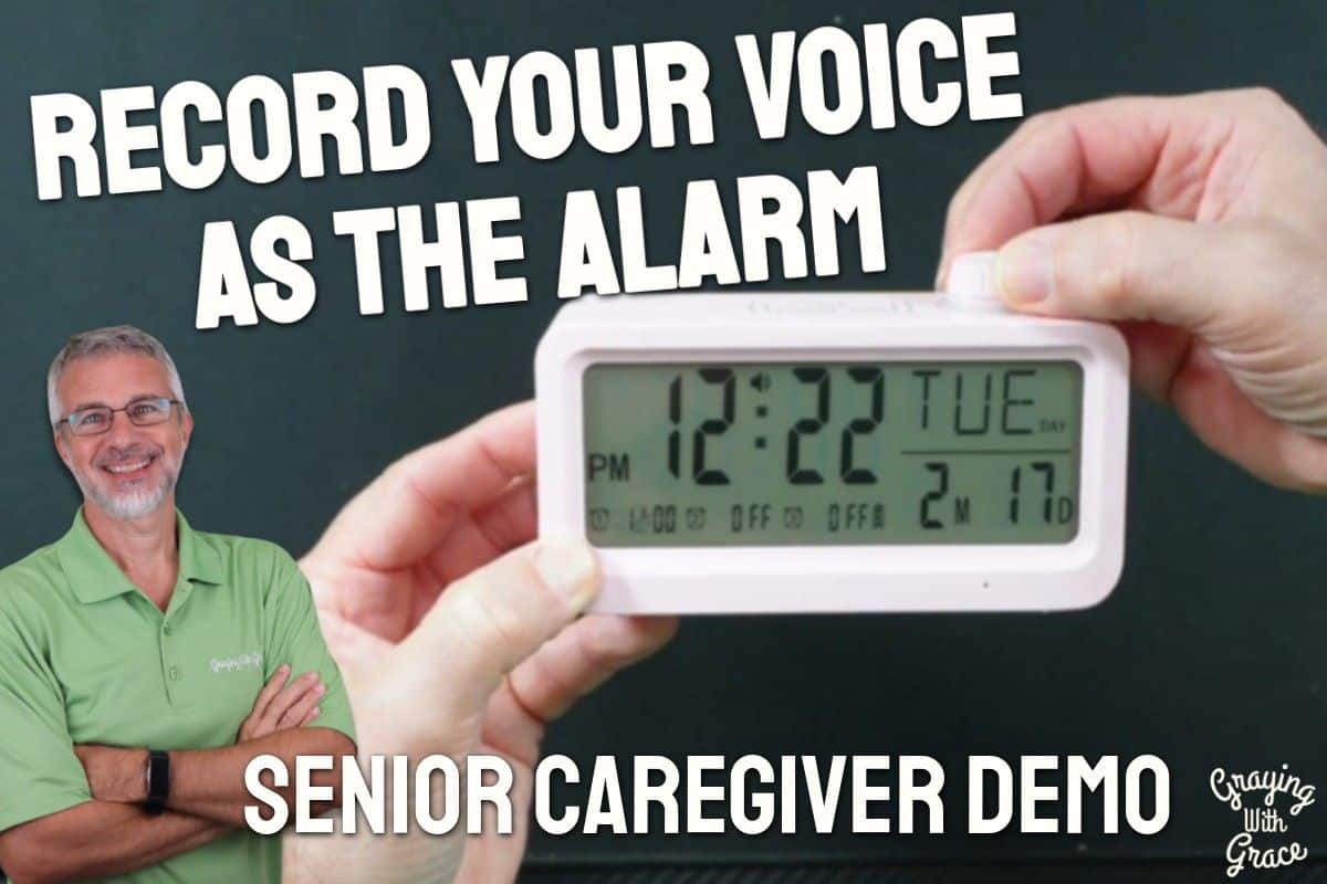 Talking Alarm Clock Medication Reminder - Close Look at Bovintex