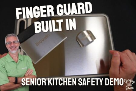 Stainless Steel Cutting Board Set with Finger Guard - Close Look at Elovain