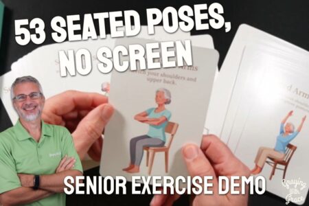 Chair Yoga Cards for Seniors - Close Look at HuanRanYo