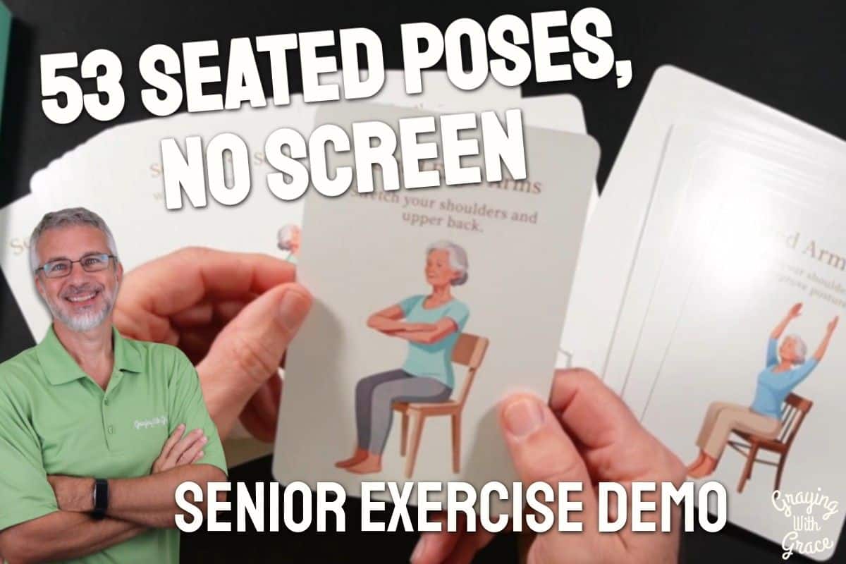 Chair Yoga Cards for Seniors - Close Look at HuanRanYo