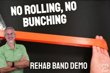 Flat Resistance Band for Rehab - Close Look at Platinum Band