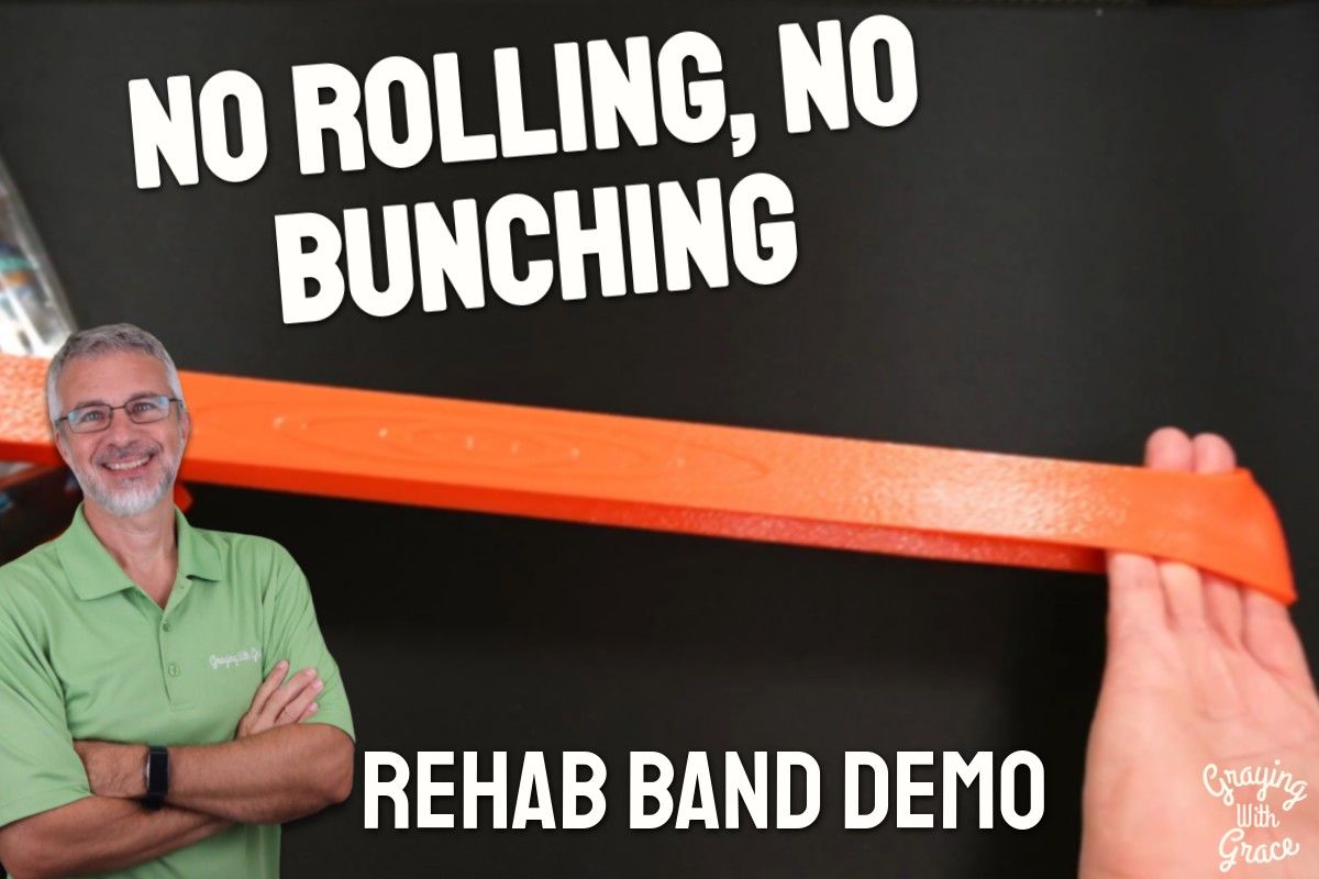 Flat Resistance Band for Rehab - Close Look at Platinum Band