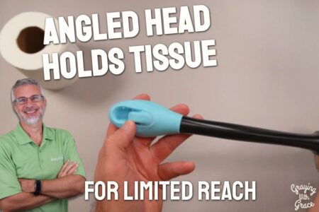 Toilet Paper Wiping Aid for Limited Reach - Close Look at ANNND
