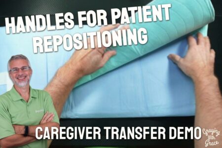 Reusable Bed Pads with Transfer Handles - Close Look at AGOOLIIU