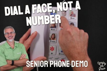 Big Button Phone With Photo Dials - Close Look at Sacumea