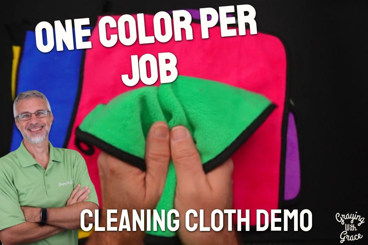 Color Coded Microfiber Cleaning Cloths - Close Look at VIKROM