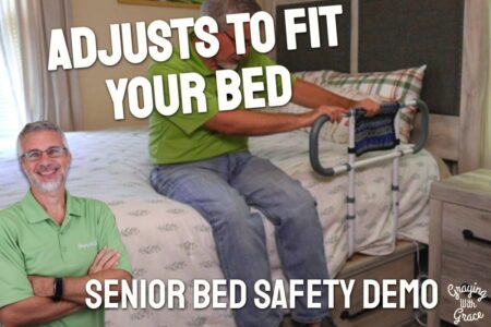 Adjustable Bed Rail for Getting In & Out of Bed - Close Look at TerseFit
