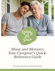preview image of the cover of Music and Memory: Your Caregiver's Quick-Reference Guide handout