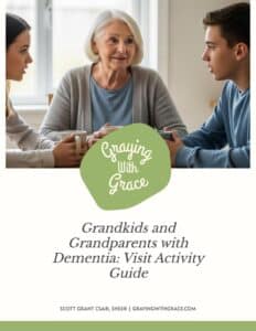 preview image of the cover of Grandkids and Grandparents with Dementia: Visit Activity Guide handout