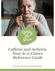 preview image of the cover of Caffeine and Arthritis: Your At-a-Glance Reference Guide handout