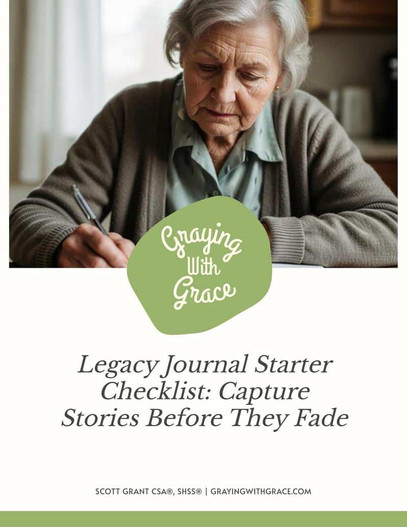 preview image of the cover of Legacy Journal Starter Checklist: Capture Stories Before They Fade handout