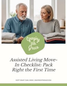 preview image of the cover of Assisted Living Move-In Checklist: Pack Right the First Time handout