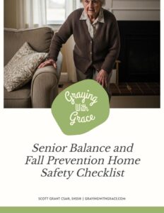 preview image of the cover of Senior Balance and Fall Prevention Home Safety Checklist handout