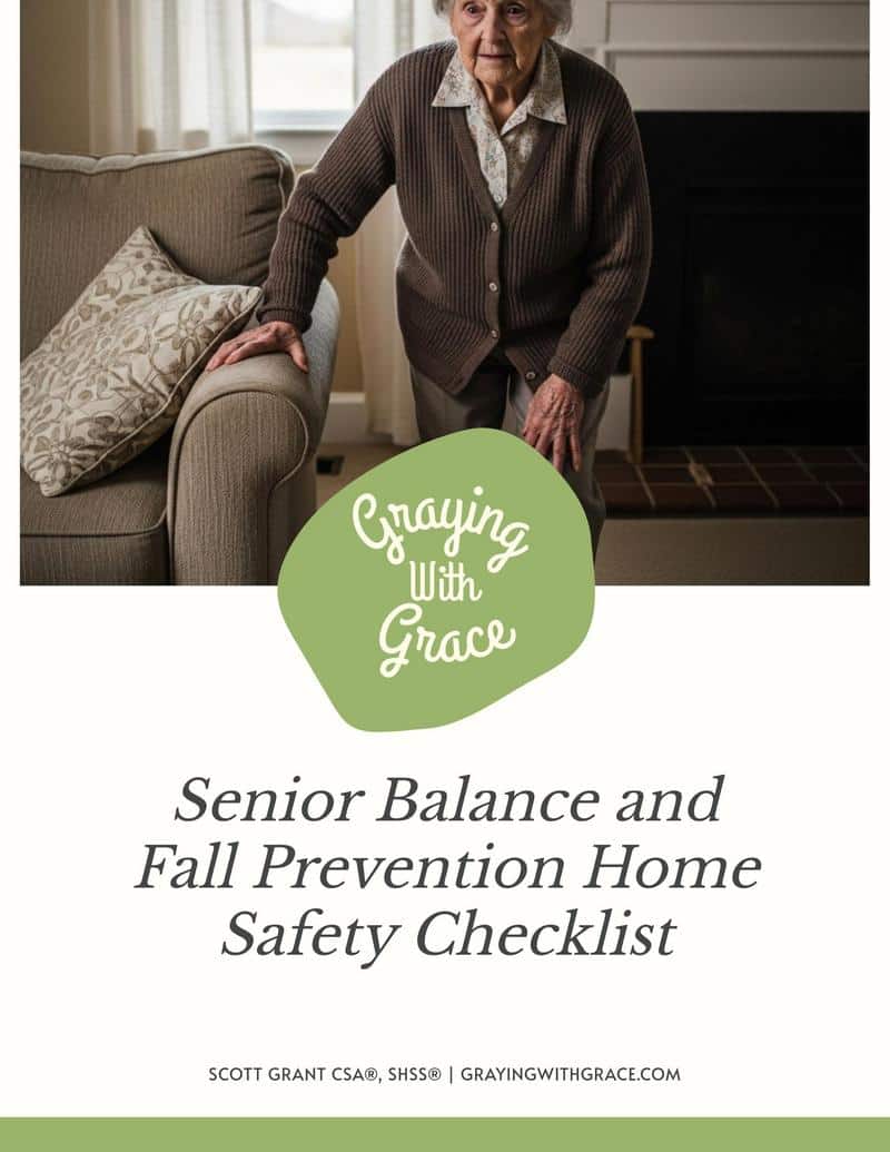 preview image of the cover of Senior Balance and Fall Prevention Home Safety Checklist handout