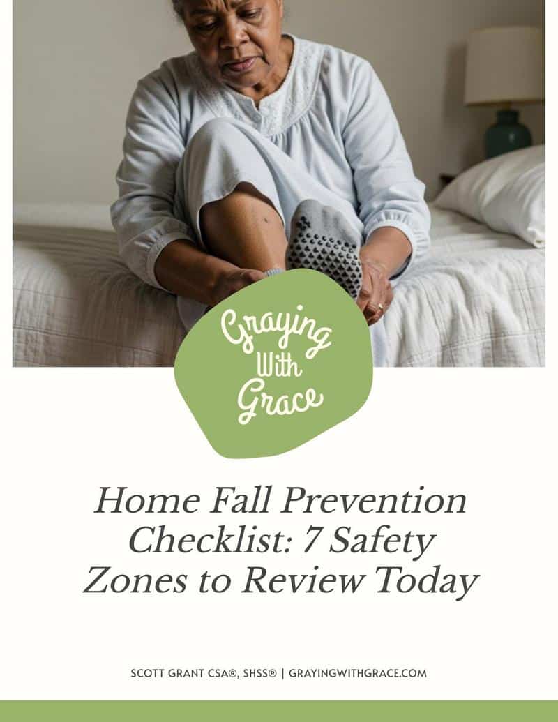 preview image of the cover of Home Fall Prevention Checklist: 7 Safety Zones to Review Today handout