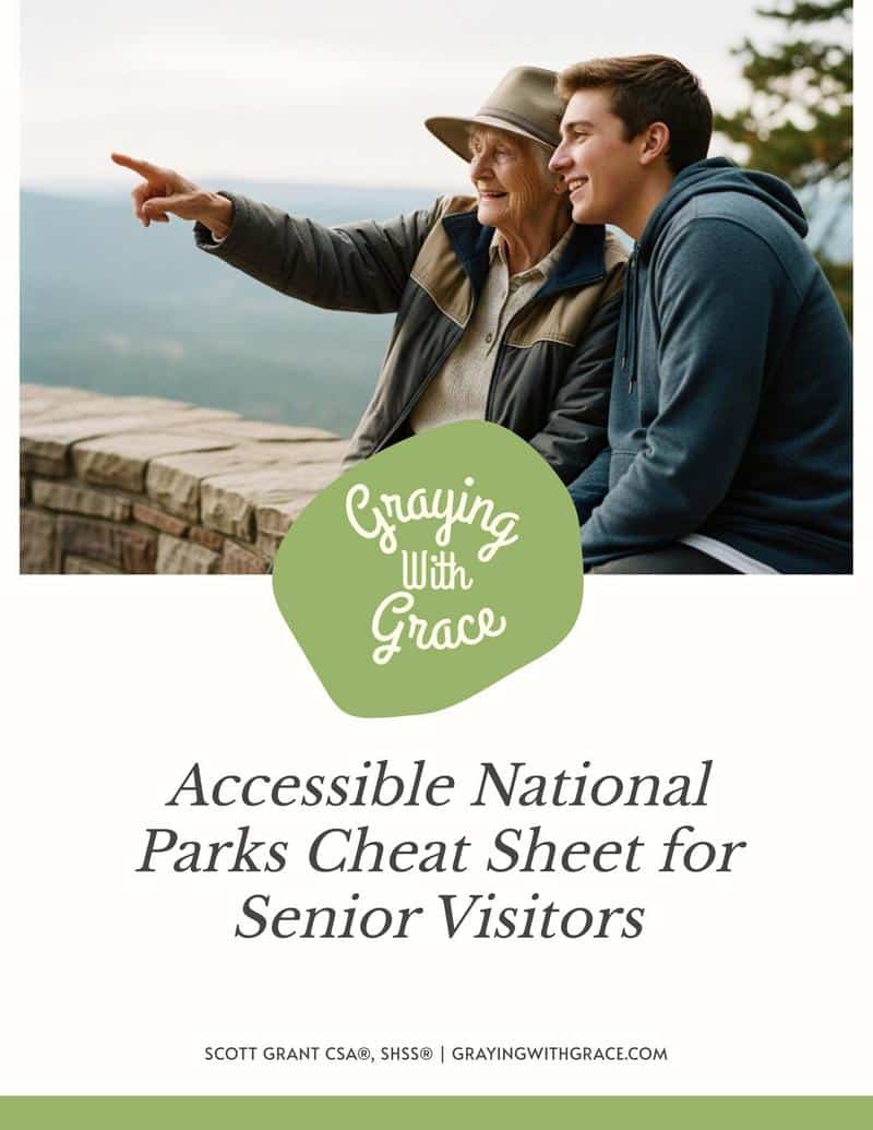 preview image of the cover of Accessible National Parks Cheat Sheet for Senior Visitors handout