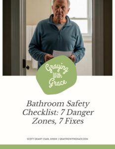 preview image of the cover of Bathroom Safety Checklist: 7 Danger Zones, 7 Fixes handout