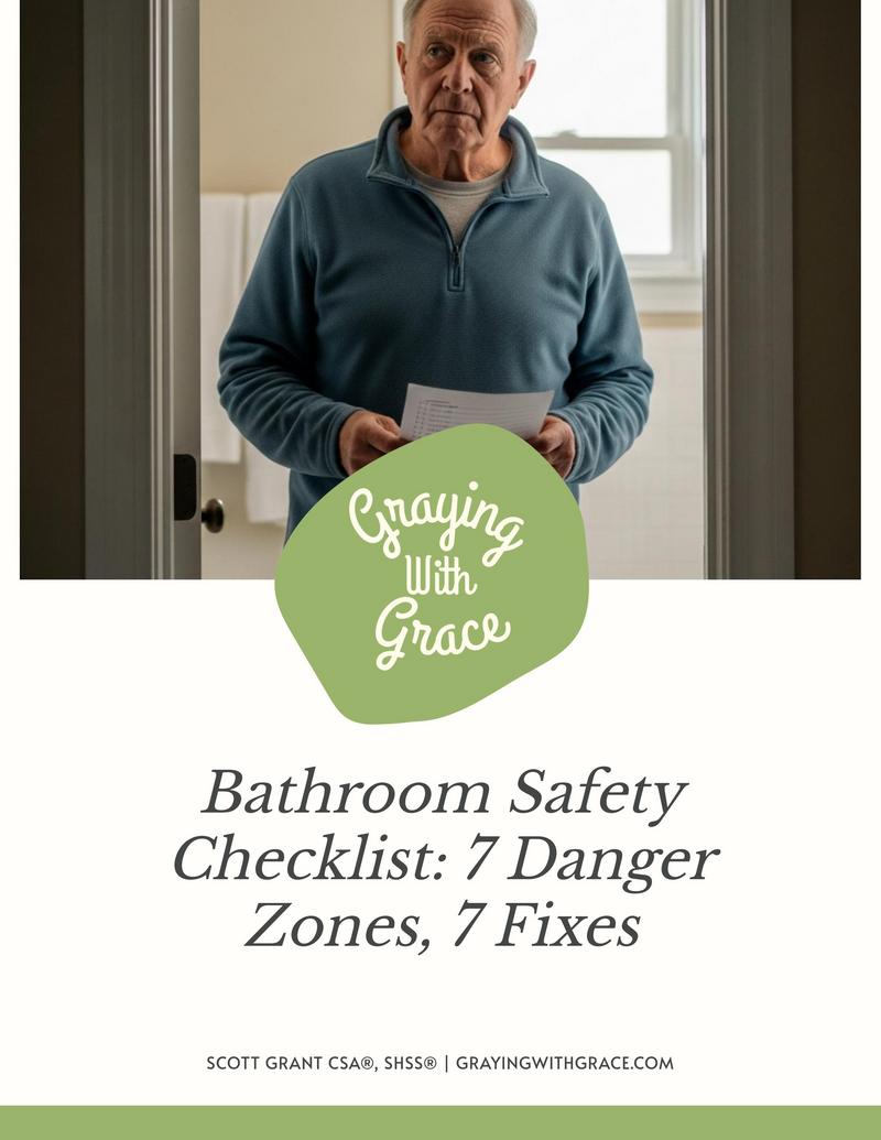 preview image of the cover of Bathroom Safety Checklist: 7 Danger Zones, 7 Fixes handout