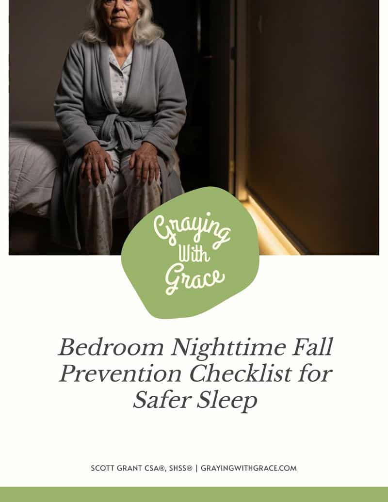 preview image of the cover of Bedroom Nighttime Fall Prevention Checklist for Safer Sleep handout