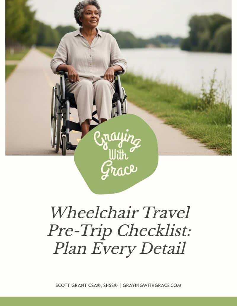 preview image of the cover of Wheelchair Travel Pre-Trip Checklist: Plan Every Detail handout