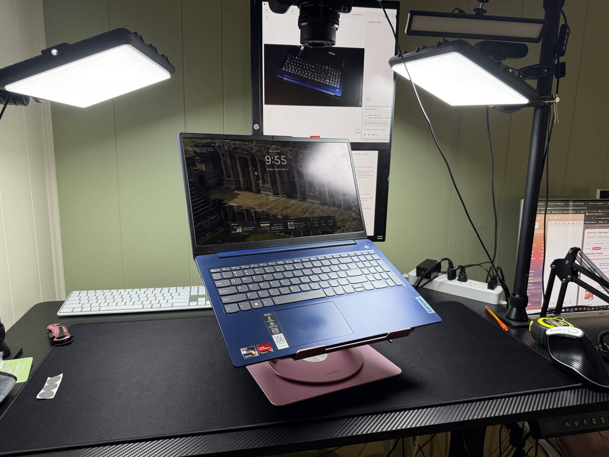 Adjustable Laptop Stand for Neck Pain Relief: Eye-Level Comfort
