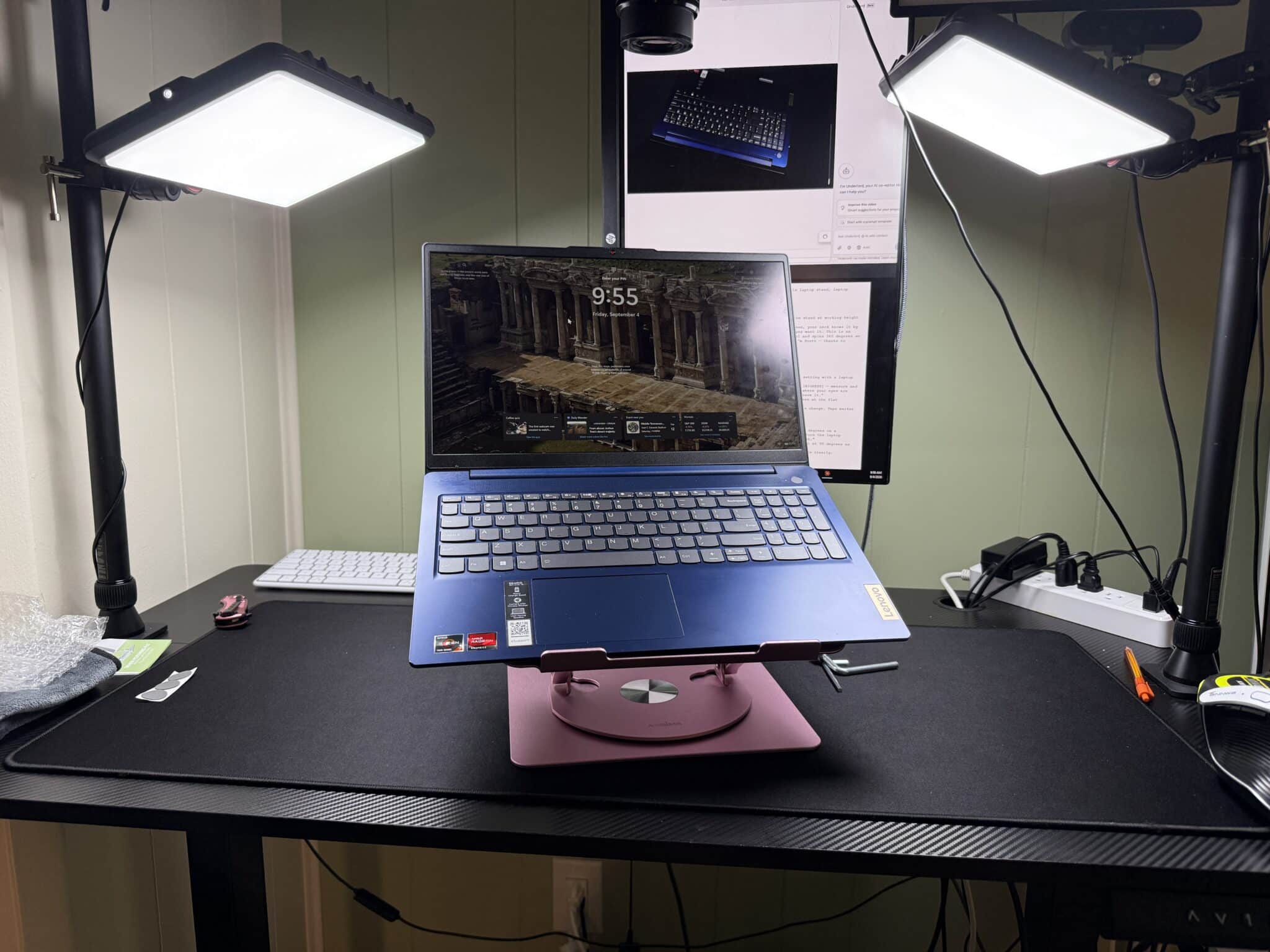 Adjustable Laptop Stand for Neck Pain Relief: Eye-Level Comfort