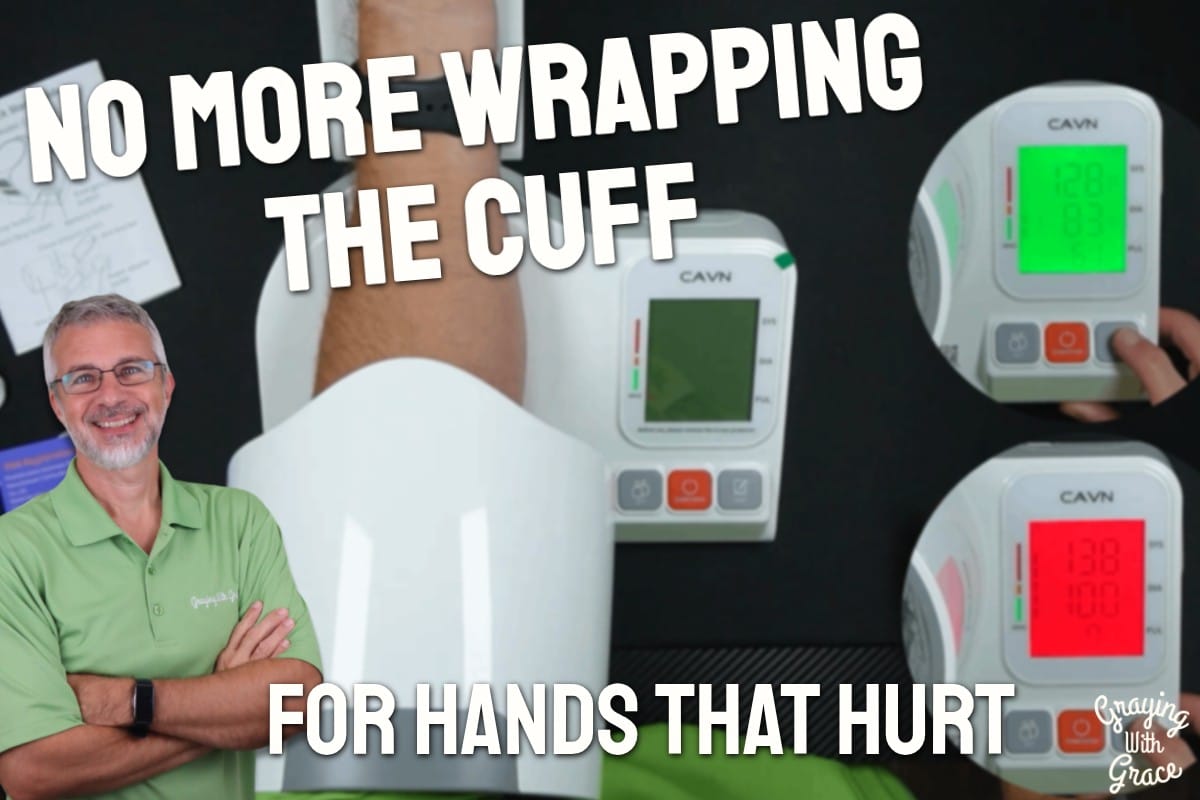 Blood Pressure Monitor Easy To Use: No-Wrap Help for Arthritic Hands