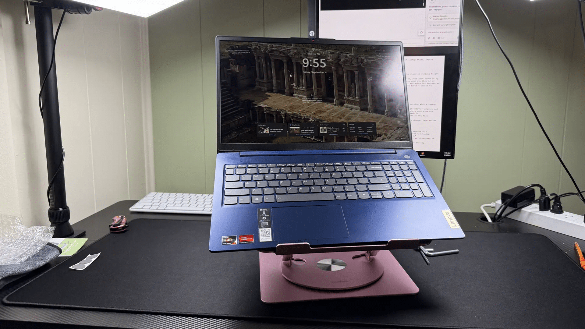 Adjustable Laptop Stand for Neck Pain Relief: Eye-Level Comfort
