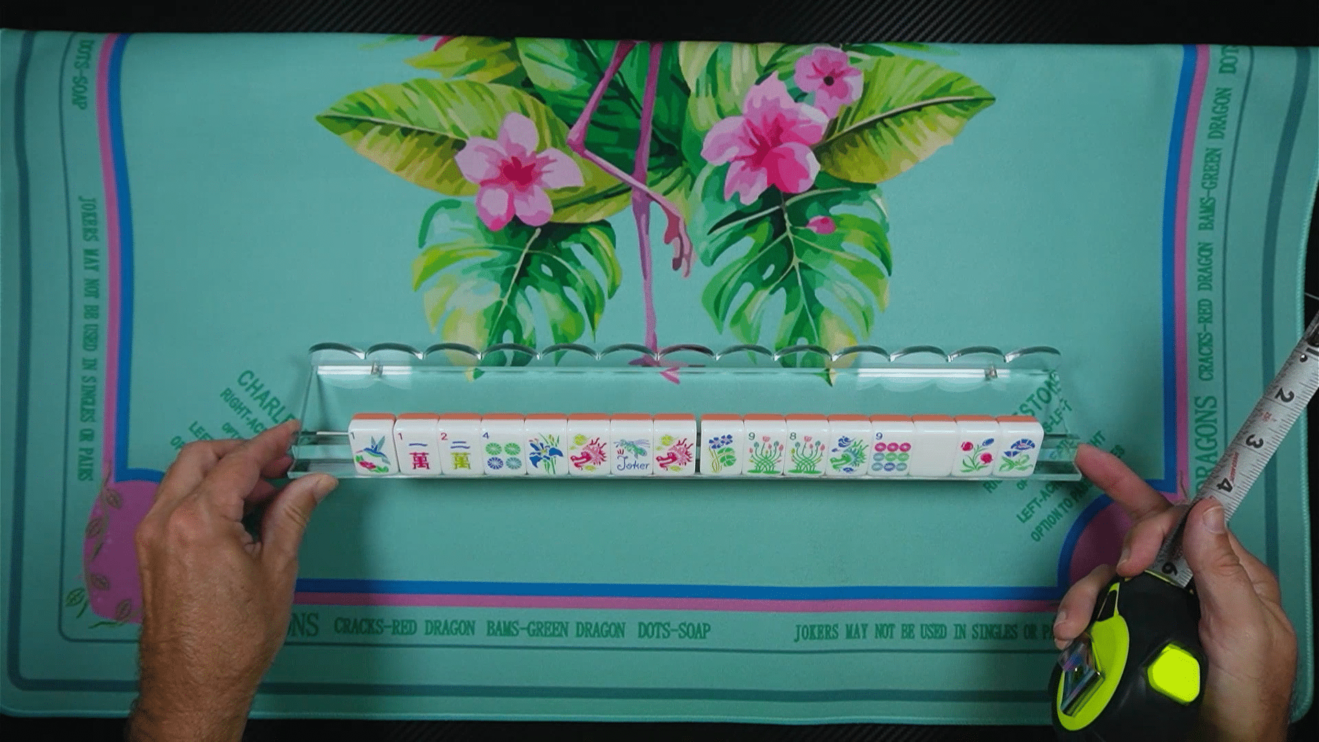 Clear Acrylic Mahjong Racks With Pushers: Easier Play for Stiff Hands