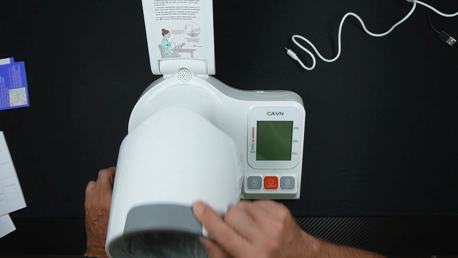 Blood Pressure Monitor Easy To Use: No-Wrap Help for Arthritic Hands