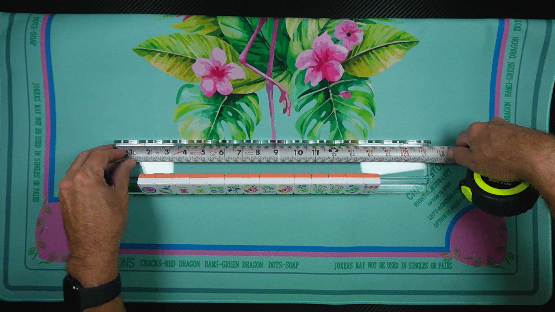 Clear Acrylic Mahjong Racks With Pushers: Easier Play for Stiff Hands
